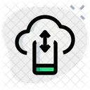 Mobile To Cloud  Icon