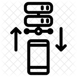 Mobile  To Server  Icon