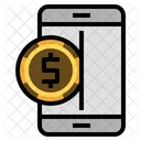 Mobile Top Up Mobile Payment Digital Money Icon
