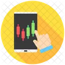 Mobile Trading Stocks Finance Icon