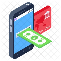 Mobile Transaction  Icon