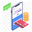 Online Transaction Mobile Transaction Card Payment Icon