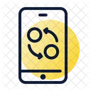 Mobile Transaction Exchange Icon