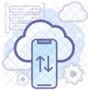 Mobile Transfer Cloud Storage Icon
