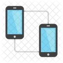 Mobile Transfer Mobile Data Transfer Cell Icône
