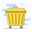 Mobile Trash Can Trash Can Trash Bin Icon