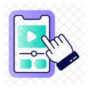 Mobile Tutorial Mobile Video Online Video Icon