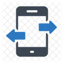 Ubertragung Mobil Filesharing Symbol