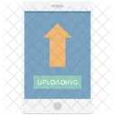 Uploading Data Upload Arrow Smartphone Icon