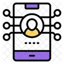 Mobile User Network User Connection Personal Network Icon