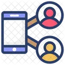 Mobile Users Mobile Phone Communication Icon