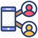 Mobile Users Mobile Phone Communication Icon