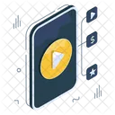 Mobile Video Video Streaming Play Video Icon