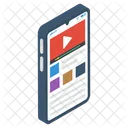 Mobile Video Mobile Application Mobile Media Icon