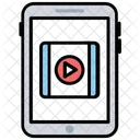 Mobile Video Streaming Icon