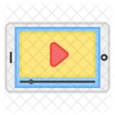 Mobile Video Music Player Online Video Icon