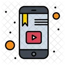 Mobile Video Video Player Video Streaming Icône