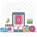 Mobile Videobearbeitung  Symbol