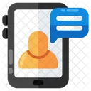 Mobile Video Call Video Chat Live Chat Icon
