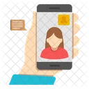 Mobile Video Call Video Chat Video Message Icon