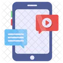 Mobile Video Chat  Symbol