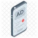 Mobile Video Video Ad Video Marketing Icon