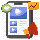 Mobile Video Promotion  Icon