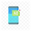 Mobile View Ads Ads Marketing Icon