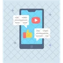 Mobile Viral Content Online Mobile Chatting Forum Discussion Icon