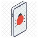 Mobile Virus Mobile Defect Malware Icon