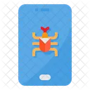 Virus Smartphone Bug Icon