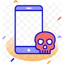 Mobile Phone Skull Icon