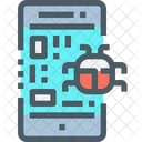 Mobile Phone Virus Icon