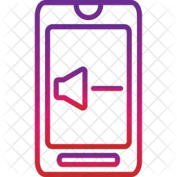 Mobile volume down  Icon
