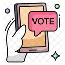 Mobile Vote Election Referendum Icon