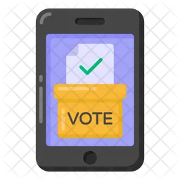 Mobile Voting  Icon
