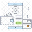 Mobile Wallet Online Money Online Cash Icon