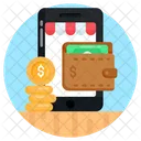 Online Wallet E Wallet Mobile Wallet Icon