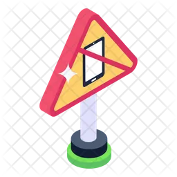 Mobile Warning  Icon