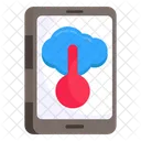 Mobile Weather App Mobile Forecast Mobile Overcast Icon