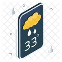Mobile Weather App Mobile Forecast Mobile Overcast Icon