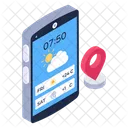 Mobile Weather App Mobile App Smartphone App Icon