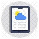 Mobile Weather App Mobile Forecast Mobile Overcast Icon