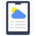 Mobile Weather App Mobile Forecast Mobile Overcast Icon