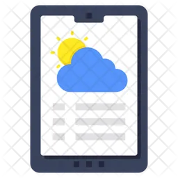 Mobile weather app  Icon