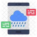 Mobile Weather App Mobile Forecast Mobile Overcast Icon