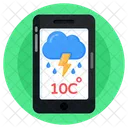 Mobile Weather Forecast Weather App Weather Overcast Icon