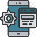 Mobile Web Optimization  Icon