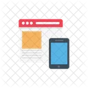 Mobile Webpage  Icon