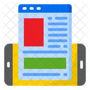 Mobile Webpage  Icon